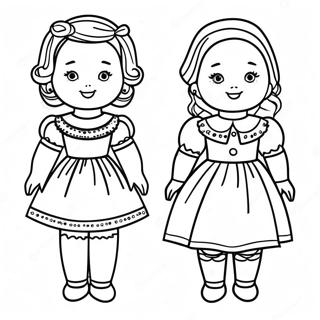 Vintage Kagit Bebek Boyama Sayfasi 96956-35996