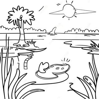 Florida Everglades Macera Boyama Sayfasi 97032 36051