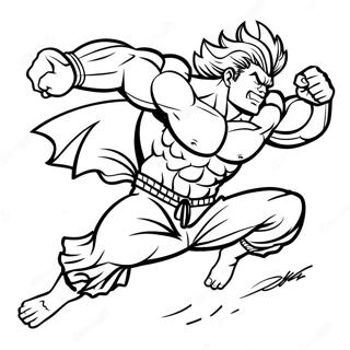 Baki Dinamik Pozda Boyama Sayfasi 97109 36113