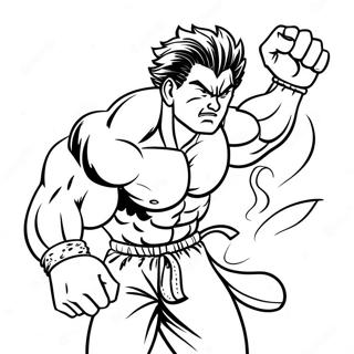 Baki Dinamik Pozda Boyama Sayfasi 97109 36115