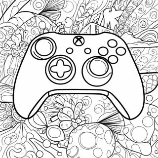 Xbox Kontrol Cihazi Boyama Sayfasi 97209-36179