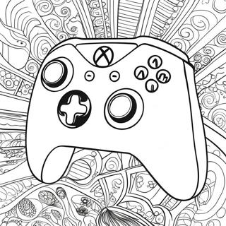 Retro Xbox Kontrol Cihazi Boyama Sayfasi 97210-36183