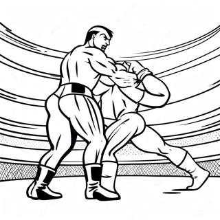 Yogun Wwe Mac Manzarasi Boyama Sayfasi 97314-36265