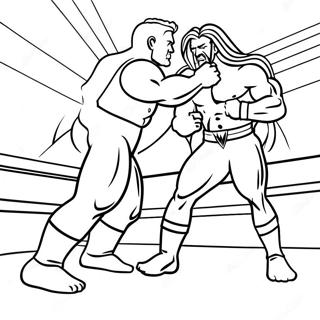 Yogun Wwe Mac Manzarasi Boyama Sayfasi 97314-36266