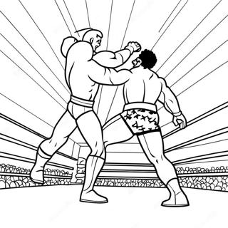 Yogun Wwe Mac Manzarasi Boyama Sayfasi 97314-36267