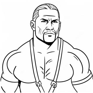 Aksiyon Dolu Wwe Superstari Boyama Sayfasi 97316-36275