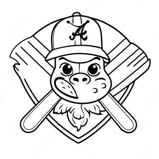 Atlanta Braves Logosu Boyama Sayfasi 97493-36407