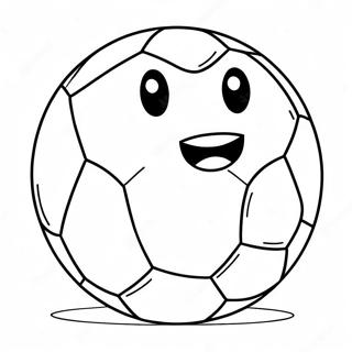 Sevimli Cizgi Film Futbol Topu Boyama Sayfasi 97596-36486
