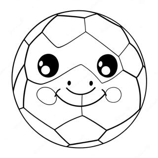 Futbol Topu Boyama Sayfaları