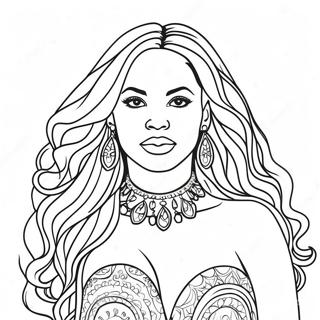 Beyonce Boyama Sayfaları