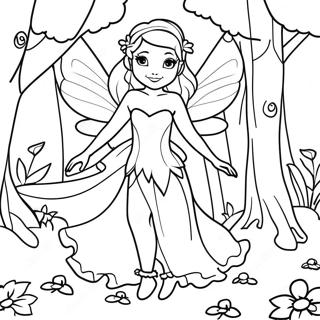 Buyuleyici Peri Ormanda Boyama Sayfasi 97751-36695