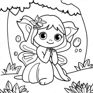 Buyuleyici Peri Ormanda Boyama Sayfasi 97751 36737