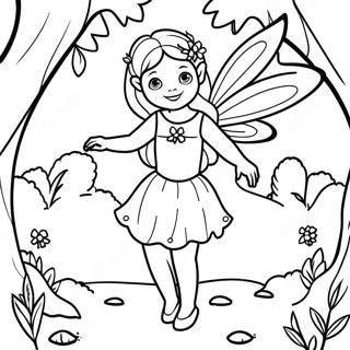 Buyuleyici Peri Ormanda Boyama Sayfasi 97751 36738