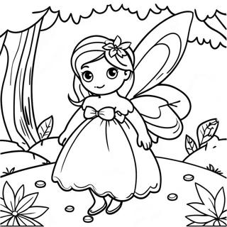 Buyuleyici Peri Ormanda Boyama Sayfasi 97751-36740