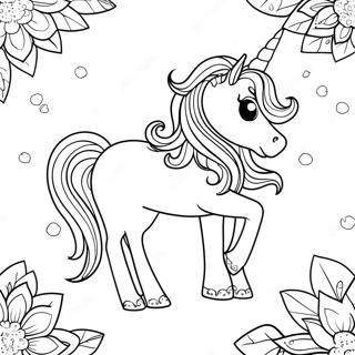 Parlayan Gizemli Tekboynuz Boyama Sayfasi 97752-36697