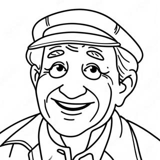 Dede Babalar Günü Boyama Sayfaları