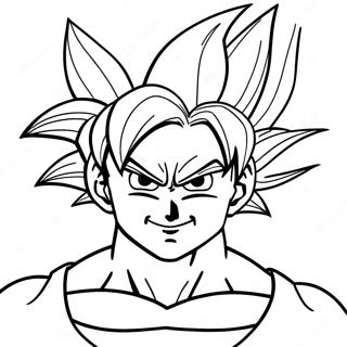 Goku Super Saiyan Formunda Boyama Sayfasi 97880-36837