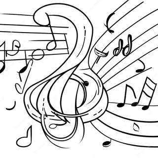 Anaokulu Müzik Boyama Sayfaları