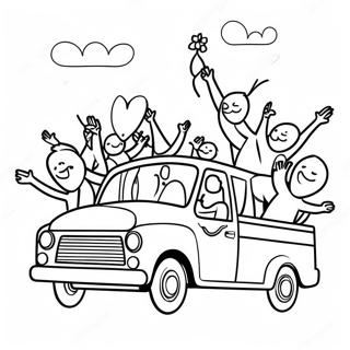 Neseli Emek Bayrami Gecidi Boyama Sayfasi 98138-37043