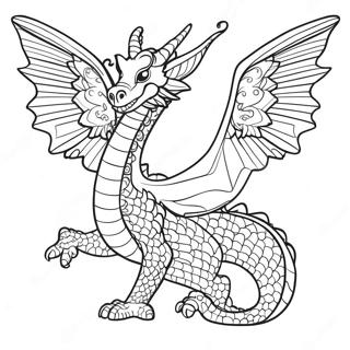 Akici Kanatli Sik Ejderha Boyama Sayfasi 98216-37110