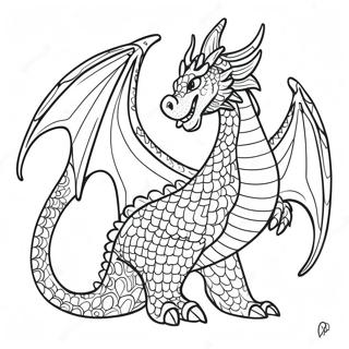 Akici Kanatli Sik Ejderha Boyama Sayfasi 98216-37111