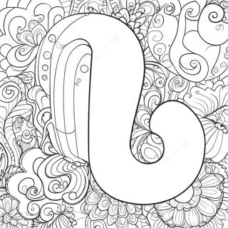 Sik Balon Harfler Boyama Sayfasi 98396 37248