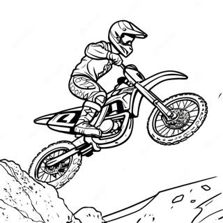 Renkli Supercross Kirli Bisiklet Surucusu Boyama Sayfasi 98420 37261