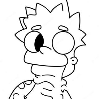 Havali Bart Simpson Boyama Sayfasi 98469-37294