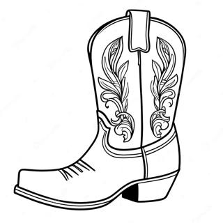 Bati Kovboy Botu Boyama Sayfasi 98574 37383