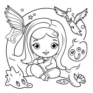 Mira Ile Buyulu Yaratiklar Boyama Sayfasi 99421 38042