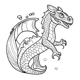 Siddetli Su Ejderhasi Boyama Sayfasi 99447 38257