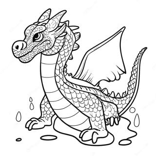 Siddetli Su Ejderhasi Boyama Sayfasi 99447 38258