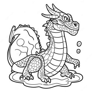 Siddetli Su Ejderhasi Boyama Sayfasi 99447 38259