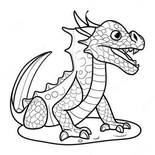 Siddetli Su Ejderhasi Boyama Sayfasi 99447 38260