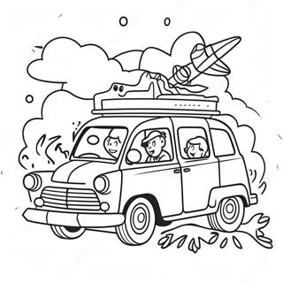 Eglenceli Aile Yolculugu Boyama Sayfasi 99471 38271