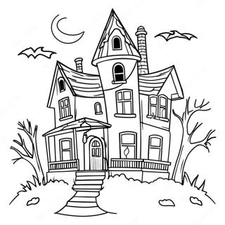 Korkutucu Perili Ev Boyama Sayfasi 9957 1632