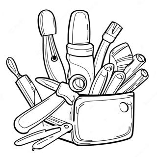 Renkli El Aletleri Boyama Sayfasi 99600-38178