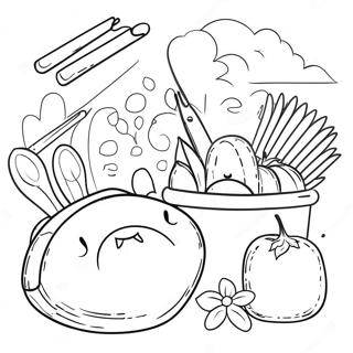 Sevimli Bahce Aletleri Boyama Sayfasi 99602-38377