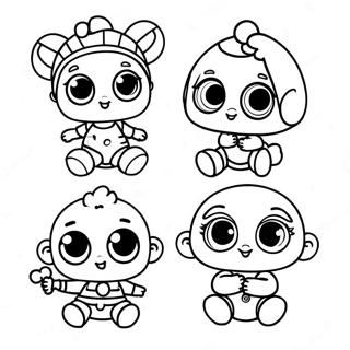 Eglenceli Kiyafetler Icindeki Bebek Lol Karakterleri Boyama Sayfasi 99859 38580