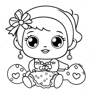 Parlak Aksesuarlarla Bebek Lol Bebekleri Boyama Sayfasi 99860 38583