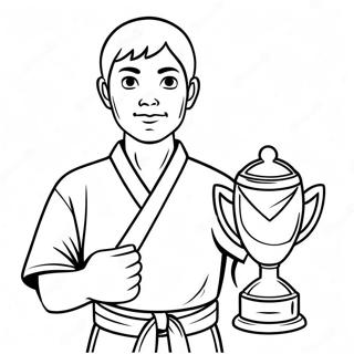 Kupayla Karate Sampiyonu Boyama Sayfasi 99988 38678